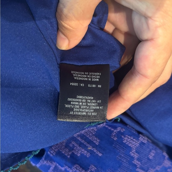 Maeve Navy Patterned Midi Dress - Picture 4 of 7